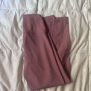salmon/mauve splits59 high waisted full length leggings